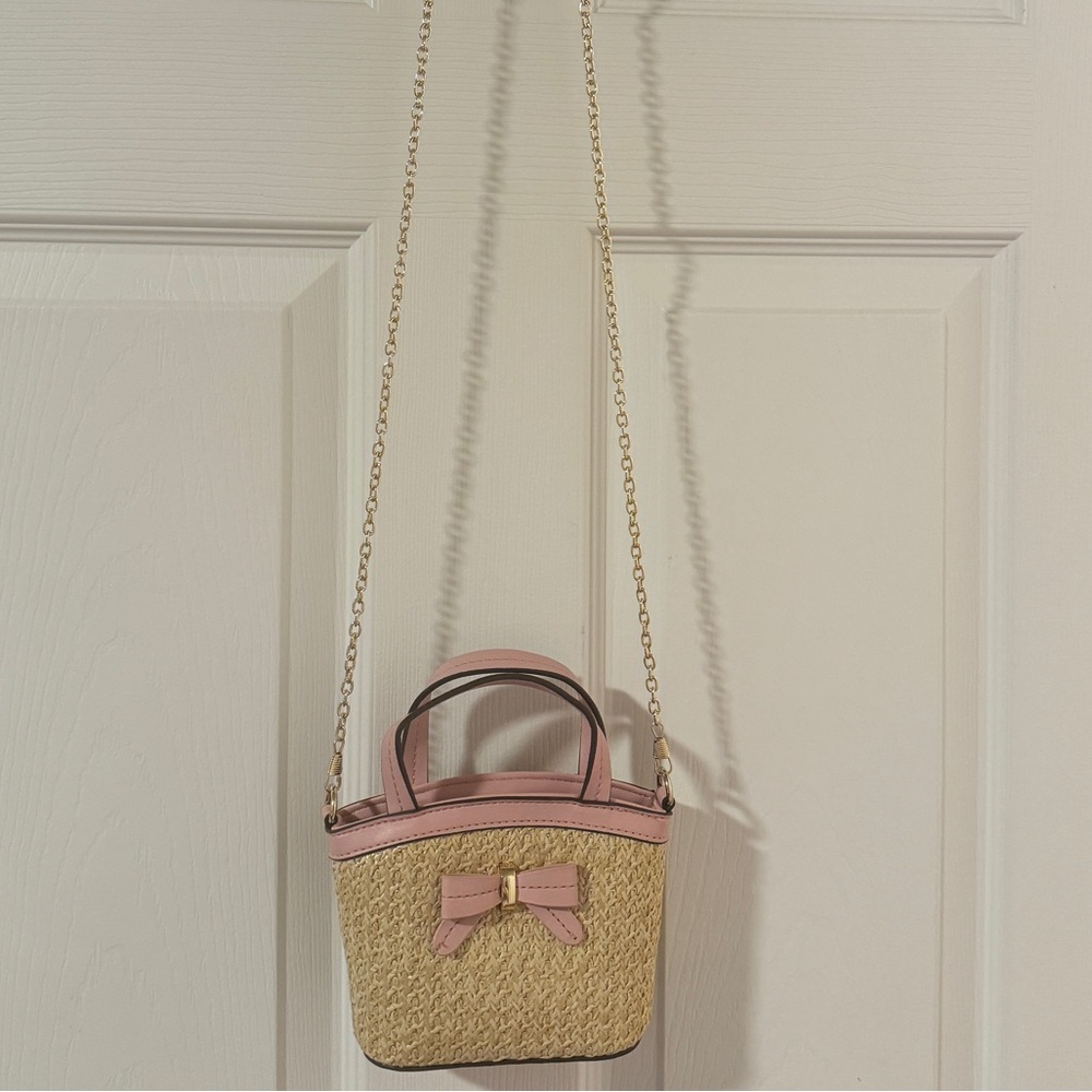Chic Pink and Tan Women's Mini Bag